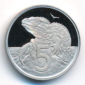New Zealand, 5 cents, 1978