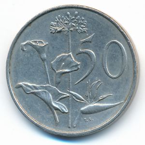 South Africa, 50 cents, 1981