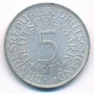 ФРГ, 5 марок (1972 г.)