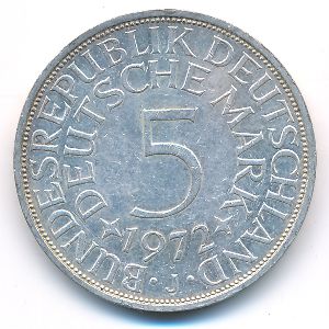 ФРГ, 5 марок (1972 г.)