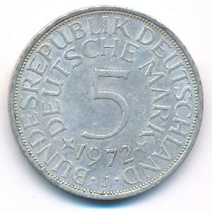 ФРГ, 5 марок (1972 г.)