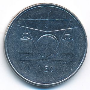 San Marino, 50 lire, 1976