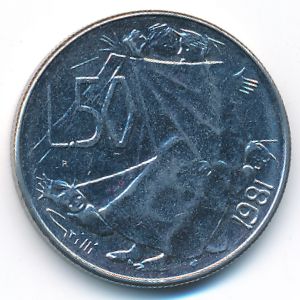 Сан-Марино, 50 лир (1981 г.)