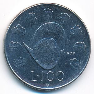 San Marino, 100 lire, 1979
