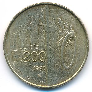 Сан-Марино, 200 лир (1993 г.)
