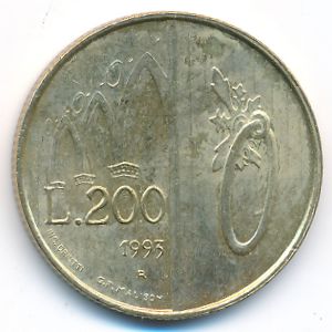 Сан-Марино, 200 лир (1993 г.)
