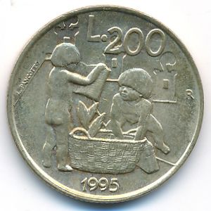 Сан-Марино, 200 лир (1995 г.)