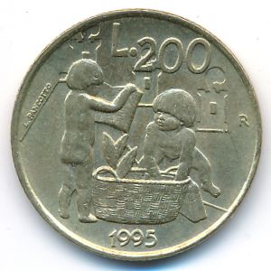 Сан-Марино, 200 лир (1995 г.)
