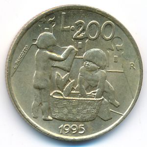 Сан-Марино, 200 лир (1995 г.)