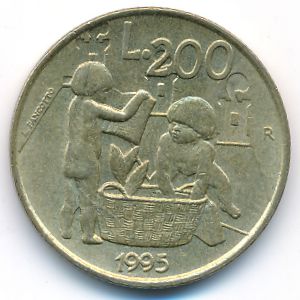 Сан-Марино, 200 лир (1995 г.)