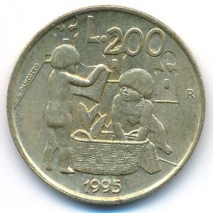 Сан-Марино, 200 лир (1995 г.)
