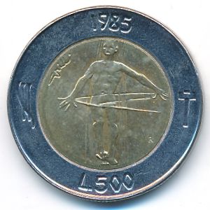 San Marino, 500 lire, 1985
