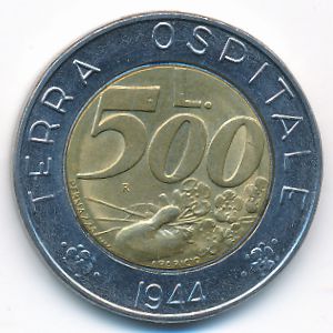 Сан-Марино, 500 лир (1991 г.)
