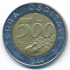 Сан-Марино, 500 лир (1991 г.)