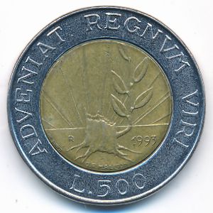Сан-Марино, 500 лир (1993 г.)