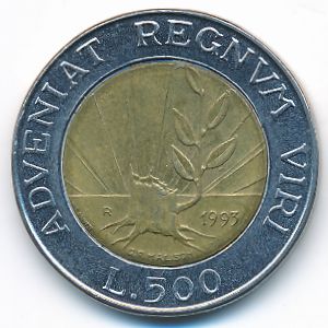 Сан-Марино, 500 лир (1993 г.)