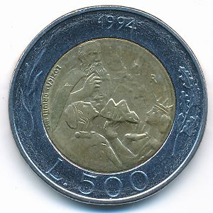 Сан-Марино, 500 лир (1994 г.)