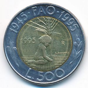 Сан-Марино, 500 лир (1995 г.)