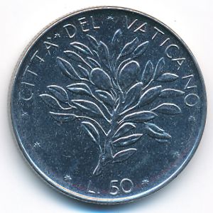 Vatican City, 50 lire, 1973