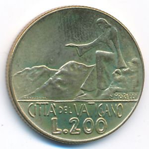 Ватикан, 200 лир (1978 г.)