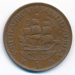ЮАР, 1 пенни (1934 г.)