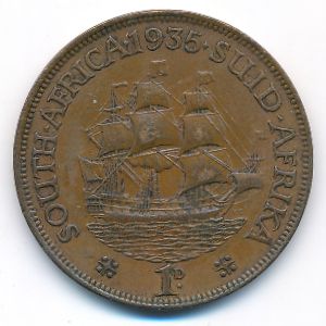 ЮАР, 1 пенни (1935 г.)