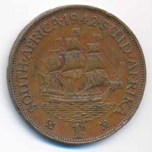 ЮАР, 1 пенни (1942 г.)