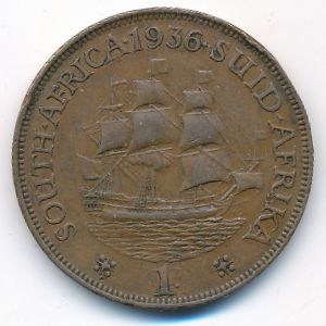 ЮАР, 1 пенни (1936 г.)