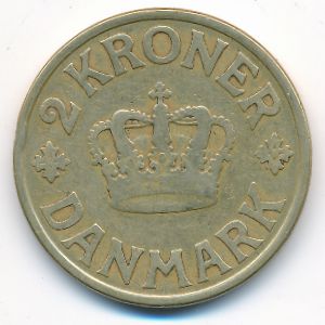 Дания, 2 кроны (1925 г.)