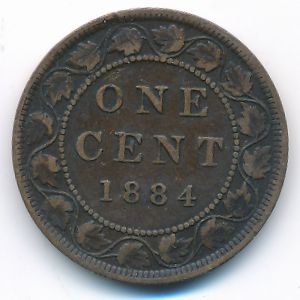 Канада, 1 цент (1884 г.)