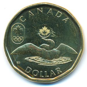 Канада, 1 доллар (2012 г.)
