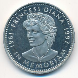 Либерия, 5 долларов (1997 г.)