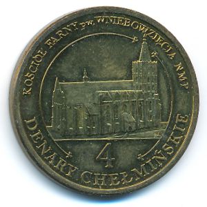 Poland, 4 денария, 2008
