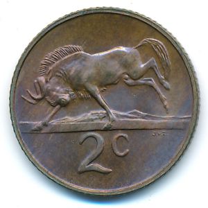 ЮАР, 2 цента (1974 г.)