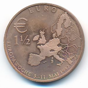 Германия, 1 1/2 евро (1997 г.)