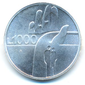 San Marino, 1000 lire, 1990
