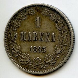 Finland, 1 markka, 1893