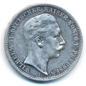 Пруссия, 3 марки (1908 г.)
