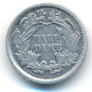 США, 1/2 дайма (1871 г.)