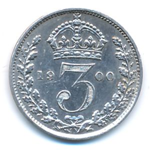 Великобритания, 3 пенса (1900 г.)