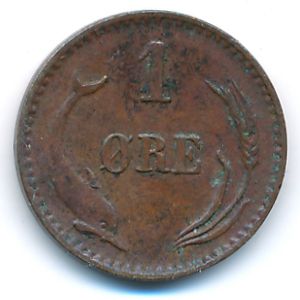 Дания, 1 эре (1891 г.)