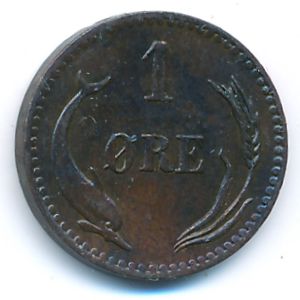 Дания, 1 эре (1883 г.)