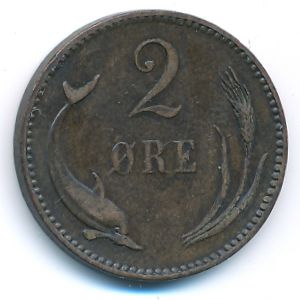 Дания, 2 эре (1894 г.)
