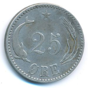 Дания, 25 эре (1894 г.)