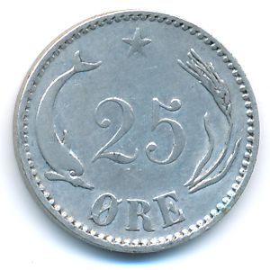 Дания, 25 эре (1894 г.)