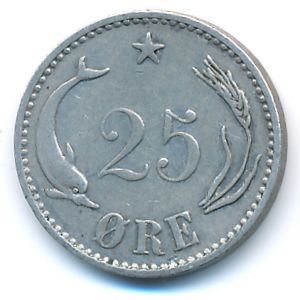 Дания, 25 эре (1900 г.)