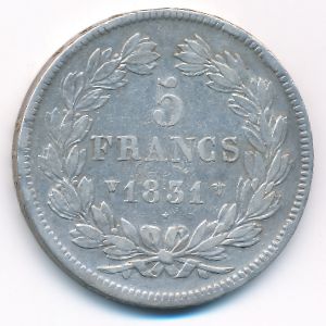France, 5 francs, 1831