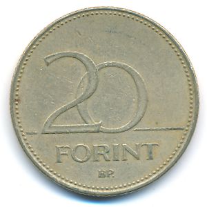 Венгрия, 20 форинтов (1993 г.)
