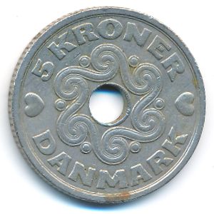 Дания, 5 крон (1990 г.)
