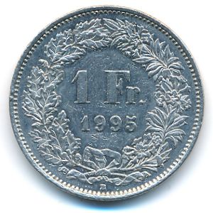 Швейцария, 1 франк (1995 г.)